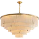 alabaster round chandelier