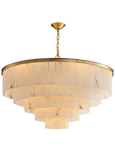 alabaster chandelier modern